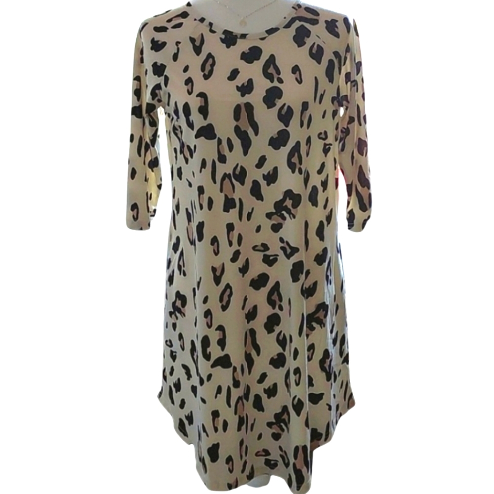 Tickled Teal Cream Animal Print